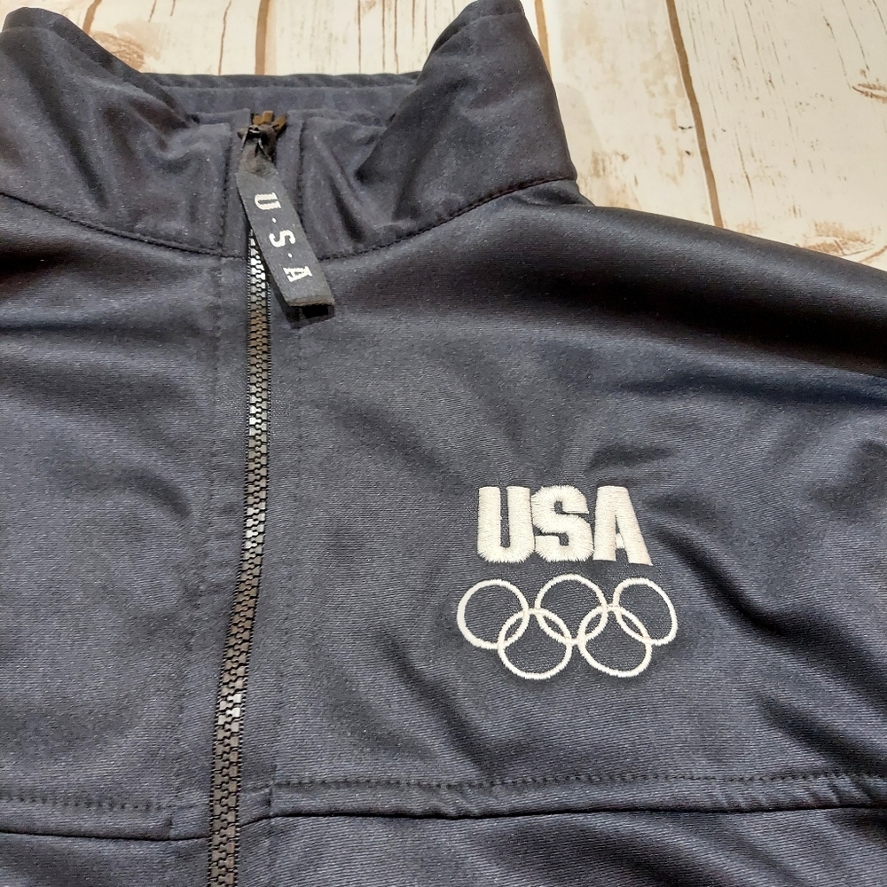 USA Olympic Navy Warmup Full Zip Jacket - Picture 4 of 13